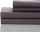 100% Linen Plain Hem Sheet Set, Dark Gray, Queen Set