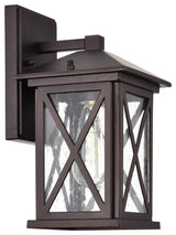 CHLOE Lighting VINCENT Transitional 1-Light Oil Rubbed Bronze Outdoor Sconce