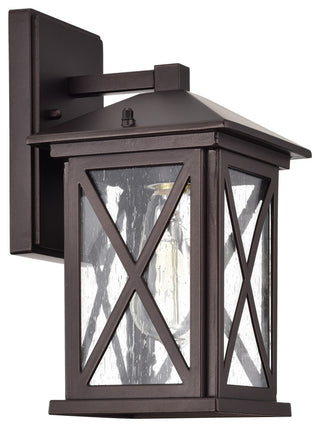CHLOE Lighting VINCENT Transitional 1-Light Oil Rubbed Bronze Outdoor Sconce