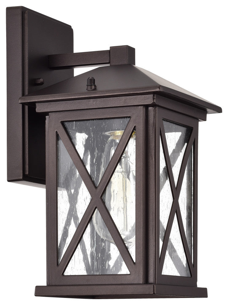 CHLOE Lighting VINCENT Transitional 1-Light Oil Rubbed Bronze Outdoor Sconce