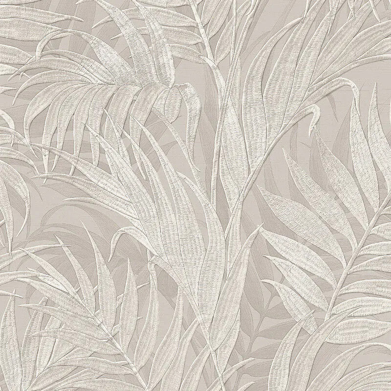 Textured Wallpaper Floral Featuring Palm Leaves, Gr322103