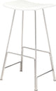 Kirsten Bar Stool, Modern Contemporary Barstool, Mid Century Bar Stool, White