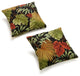 Blazing Needles 17" Outdoor Knife Edge Throw Pillows, Set of 2, Tropique Raven