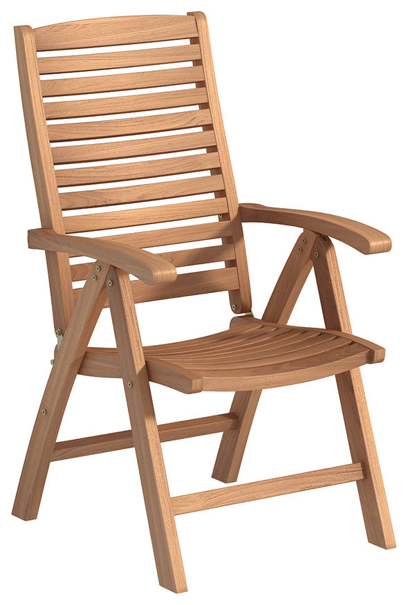 Teak 5 Positions Recliner Chair