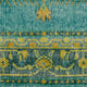 Surya Zahra ZHA-4027 2'x3' Rug, Emerald/Lime/Olive/Aqua/Dark Green/Light Gray