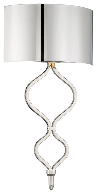 Como 1-Light Polished Nickel Sconce