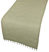 Beaded Sheer 15"x72" Table Runner, Gold