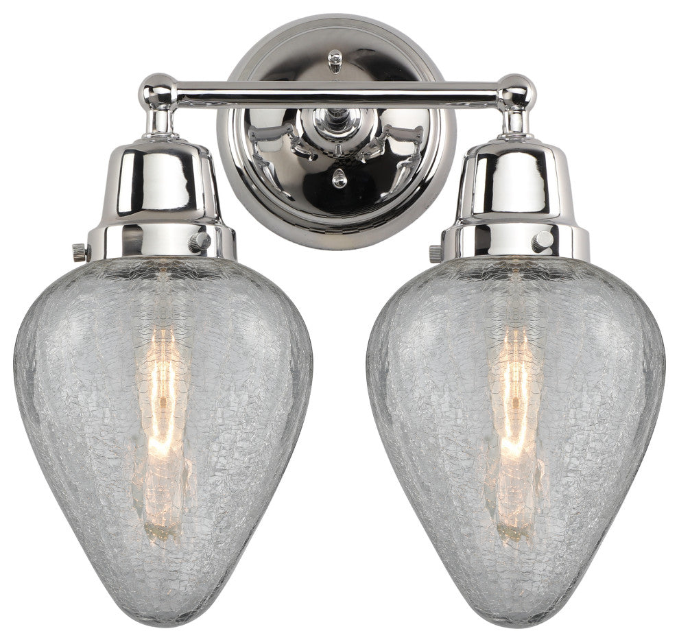 Innovations 623-2W-PC-G165 2-Light Bath Vanity Light, Polished Chrome