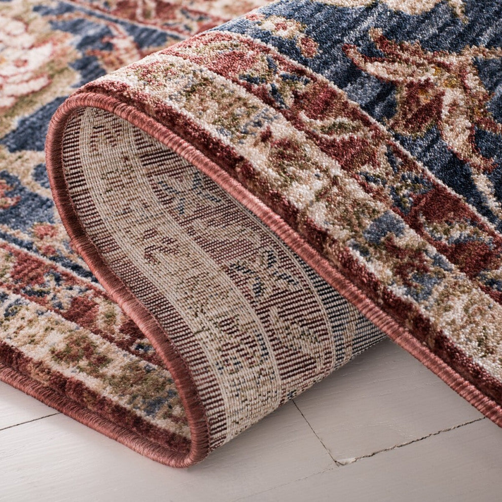 Lauren Ralph Lauren Collection Bennet Rug, LRL1341, Red/Dark Blue, 2'6"x4'