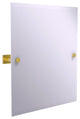 Montero Contemporary Frameless Beveled Edge Tilt Mirror, Polished Brass