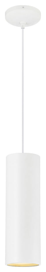 Matte White One Light Pendant from the Pilson Collection