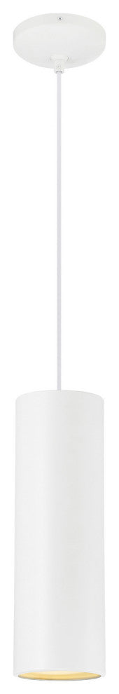 Matte White One Light Pendant from the Pilson Collection