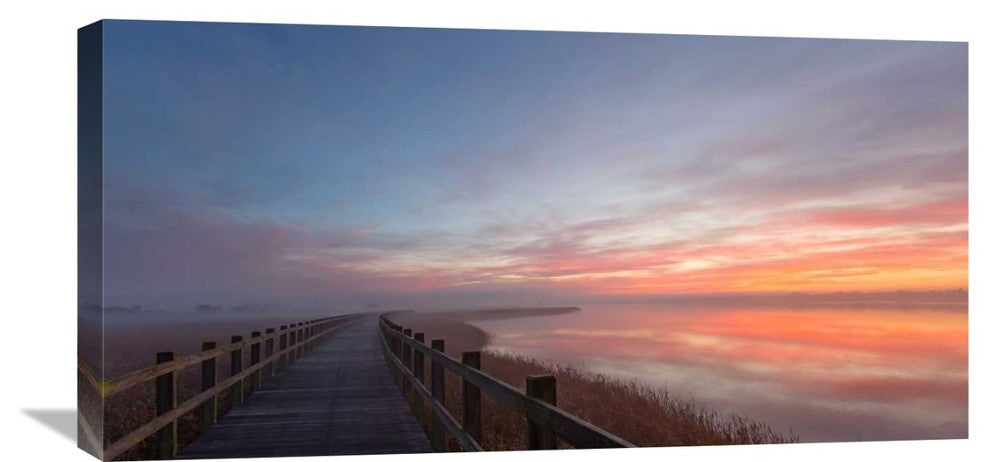 "Love A Morning Like This Ii." Stretched Canvas Giclee by Leif Londal, 30x15"