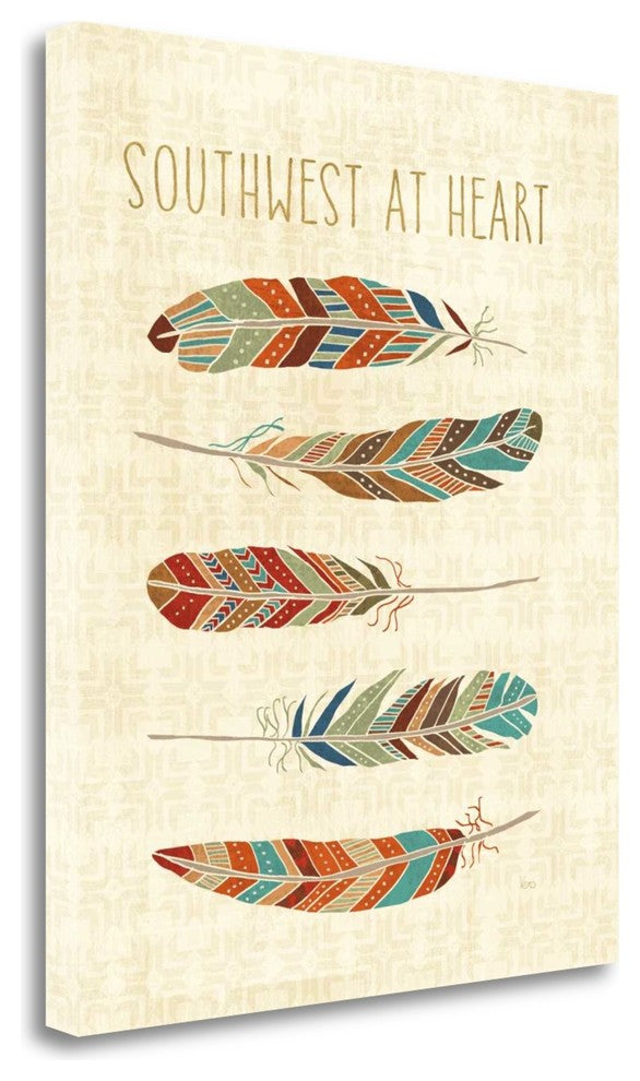 "Southwest At Heart VI" By Veronique Charron, Giclee on Gallery Wrap Canvas