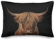 Moody Highland Cow 14"x20" Spun Poly Pillow