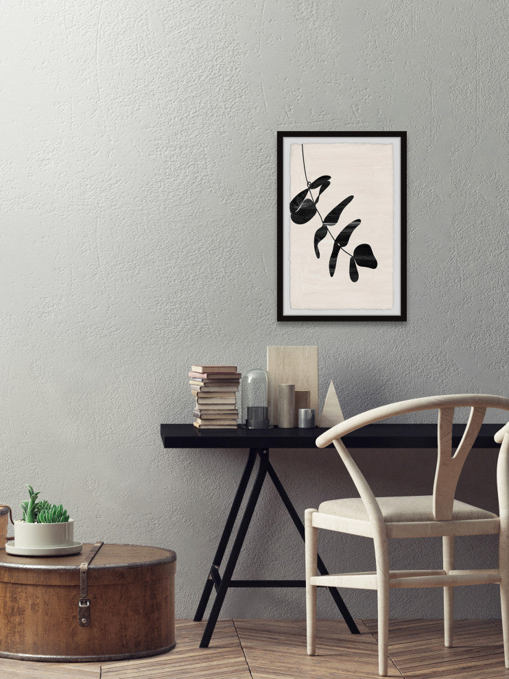 "Hanging Leaves" Framed Painting Print, 24x36