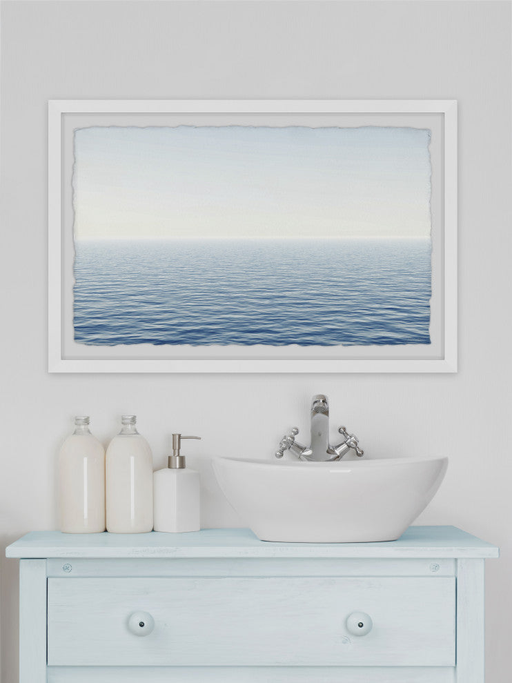 "Ocean Time" Framed Painting Print, 12x8