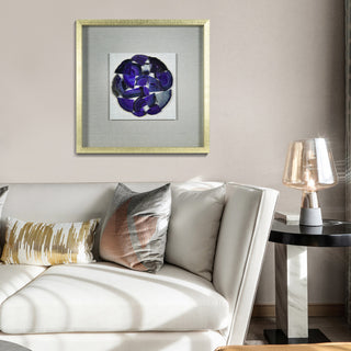 Shattered Agate Shadow Box Wall DÃ©cor (Purple)