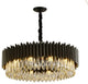 Lugano Crystal Chandelier, Diameter 37"