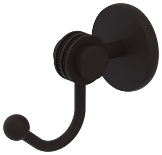 Satellite Orbit Two Robe Hook With Dotted Accents, Oil Rubbed Bronze