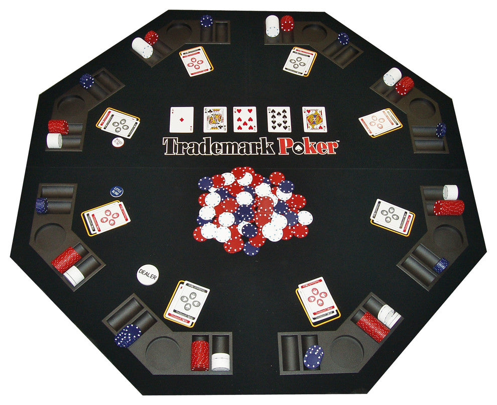 Texas Traveller Table Top and 300 Poker Chip Set by Trademark Poker