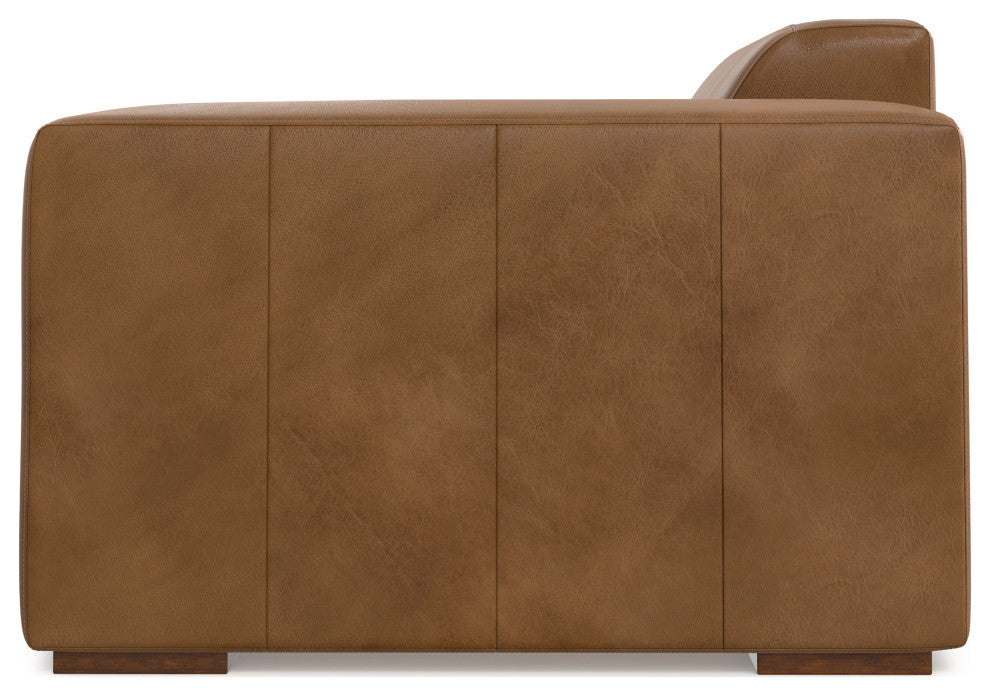 Rex Right-Arm Sofa Module in Genuine Leather