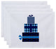 Decorative Holiday Placemat, Set of 4 Geometric, Navy Blue