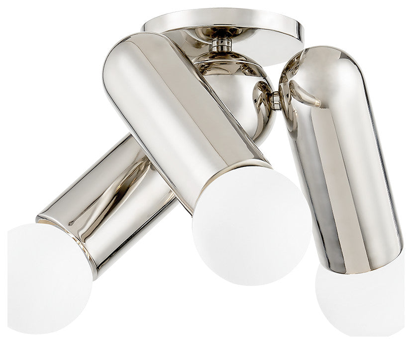 Lolly 3 Light Flush Mount, Old Bronze