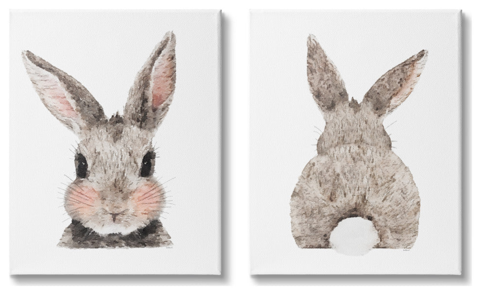 Adorable Bunny Cotton Tail Kid's Rabbit Blushing,24 x 30