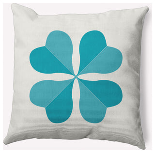 Lucky Clover St. Patrick's Day Decorative Throw Pillow, Explorer Blue, 26x26"