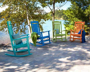 Polywood Presidential Rocking Chair, Pacific Blue