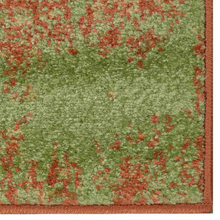 MACHINE MADE HEATSET POLYPROPYLENE AREA RUGS -Multicolor,Contemporary Design, [Runner] 3'2''x10'