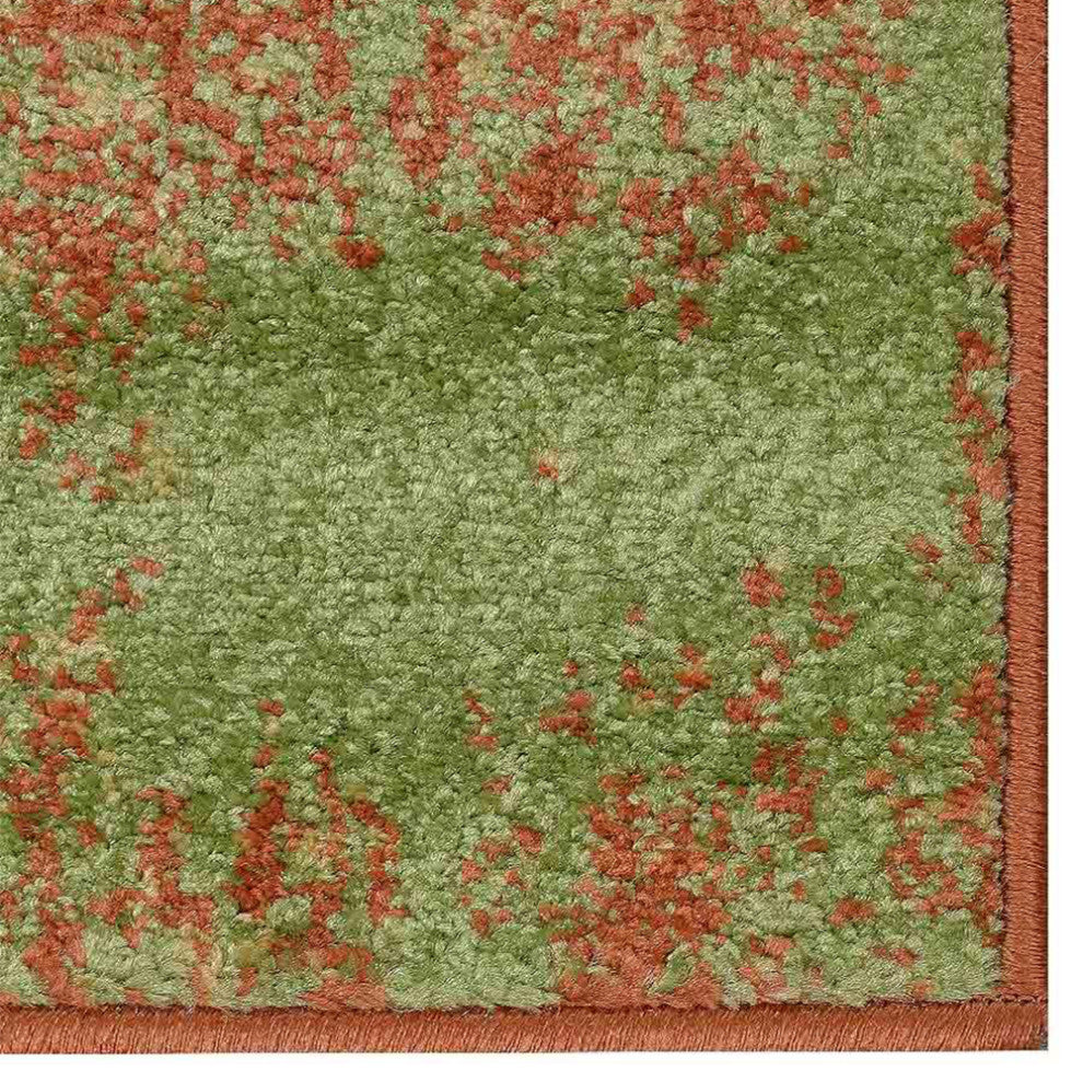 MACHINE MADE HEATSET POLYPROPYLENE AREA RUGS -Multicolor,Contemporary Design, [Runner] 3'2''x10'