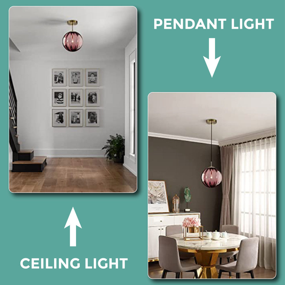 Modern dining room lights Glass vintage pendant light 1-Light Kitchen