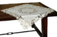 Daisy Lace Embroidered Cutwork 34"x34" Table Topper
