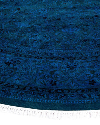 Fine Vibrance, One-of-a-Kind Hand-Knotted Area Rug Purple, 7'1"x7'1"