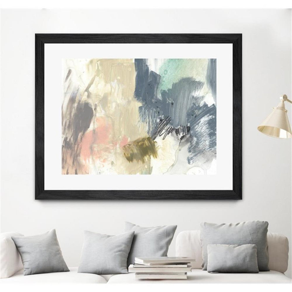 Giant Art 32x24 Pastel Immersion III Matted and Framed in Pink