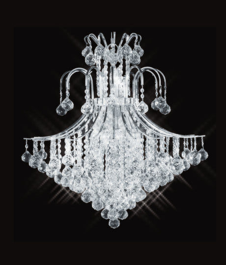 Artistry Lighting Toureg Collection Crystal Chandelier 25x31, Chrome