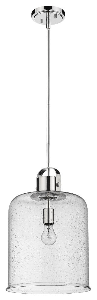 Zlite 340P12-CH 1-Light Pendant, Clear Seeded