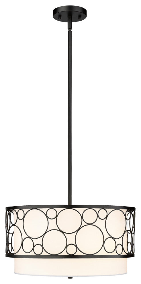 Zlite 197-17MB 3-Light Pendant, White