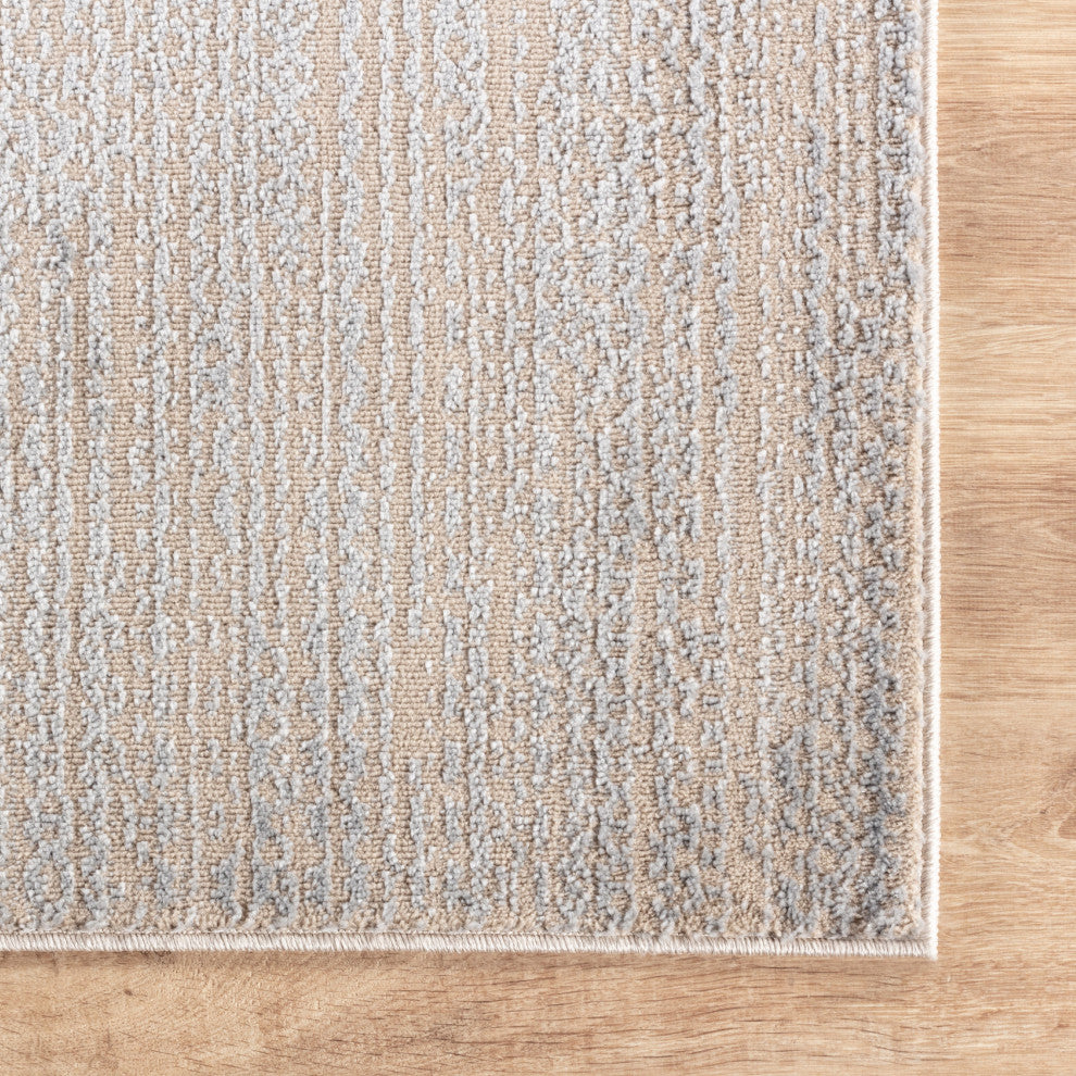 High-Low Preston Beige/Gray Rug, Beige, 8'9"x11'10"