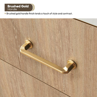 Alistair Vanity, North American Oak With Countertop, 60", With Mirror