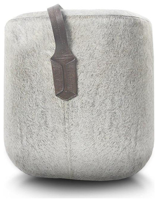 Heather Grey Pouf
