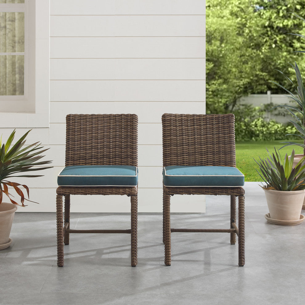 Bradenton 2Pc Wicker Outdoor Dining Chair Set