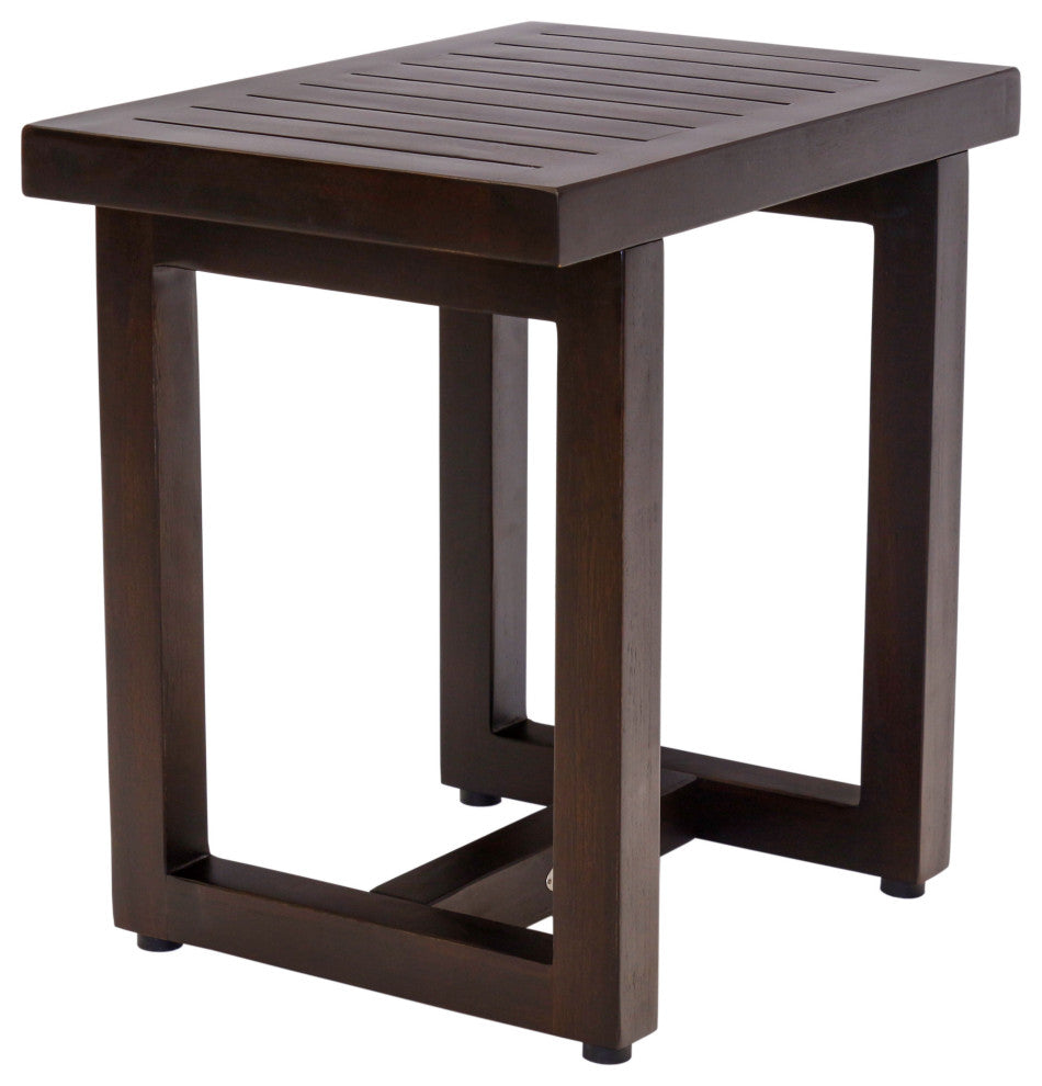 18" Spa Mocha-Shield Teak Shower Bench