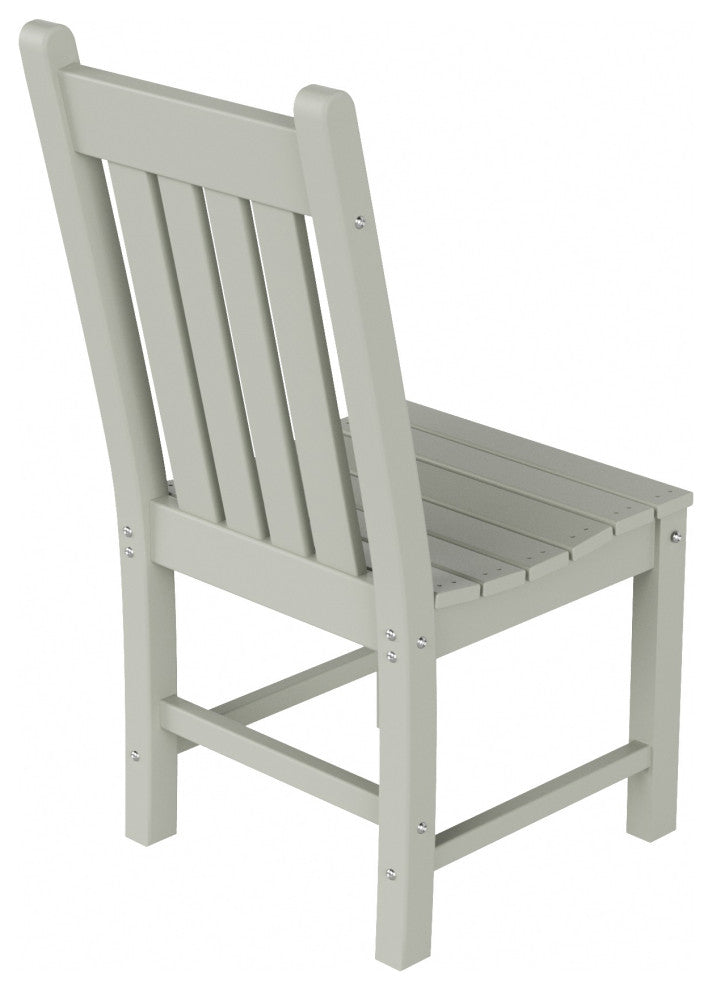WestinTrends Outdoor Patio Poly Lumber Dining Chair, Fade UV Water Resistant, Sand