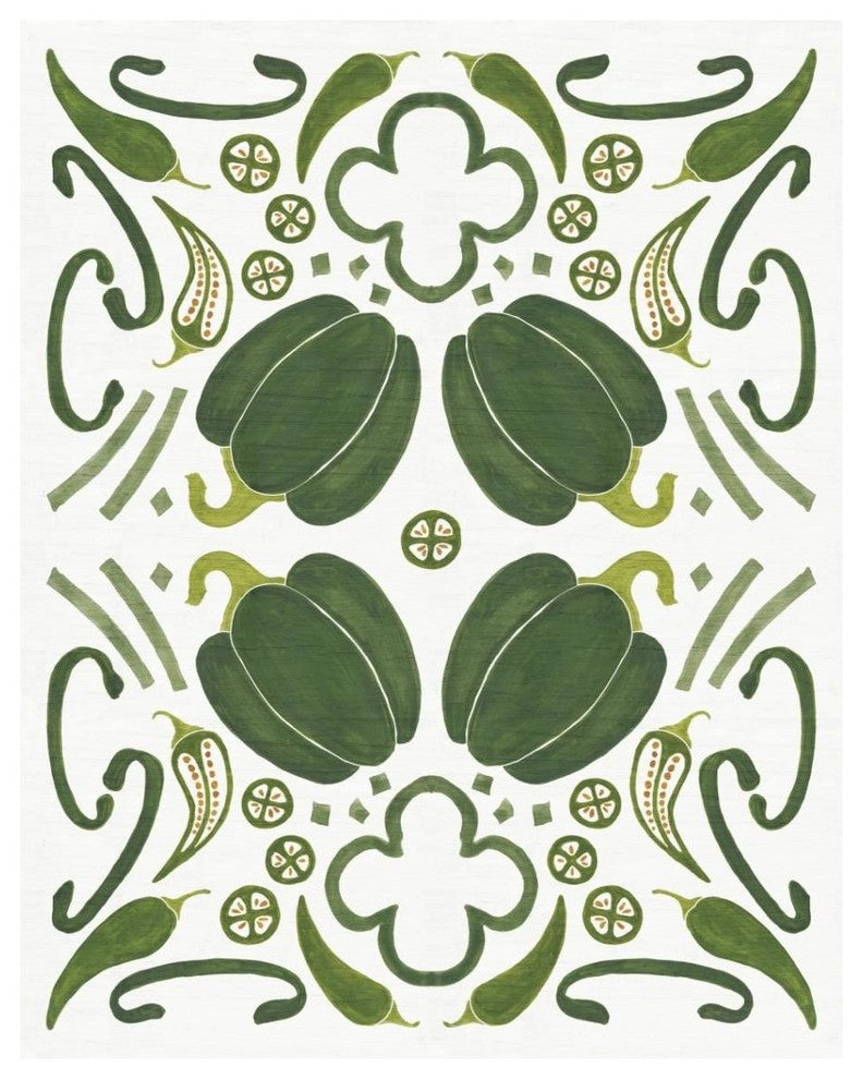 "Retro Pepper Otomi" Digital Paper Print by Elyse DeNeige, 30"x37"
