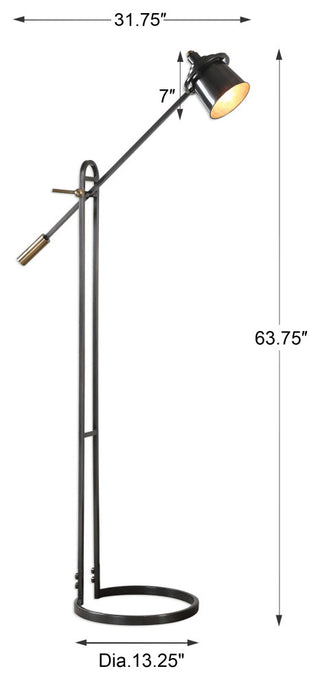 Uttermost Chisum Dark Bronze Floor Lamp