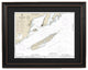 Framed Nautical Chart, Grand Portage Bay, Minn. to Shesbeeb Point, Ont., 24x18