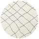 Ahgly Company Indoor Round Mid-Century Modern Area Rugs, 7' Round